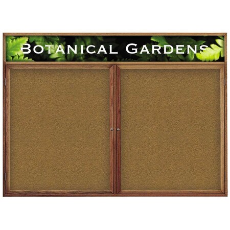 United Visual Products Single Door Indoor Enclosed Easy Tack Bo UV302EZ-WHITE-GOLD